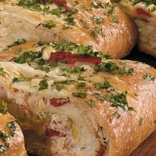 Chicken Alfredo Stromboli